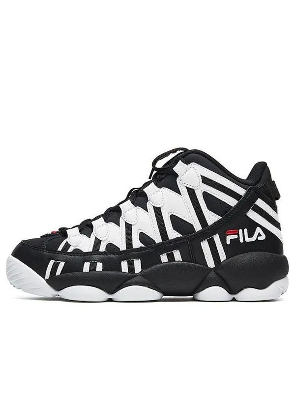 Кроссовки spaghetti mid black/white Fila — изображение 1 из 4, черный/белый