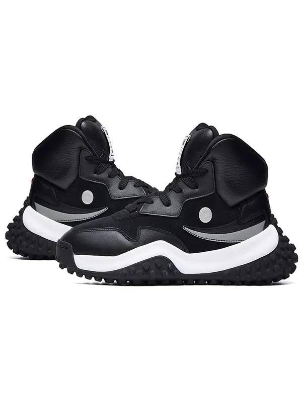 Кроссовки mihara x fm-2 high running shoes black/white Fila — изображение 4 из 4, черный/белый