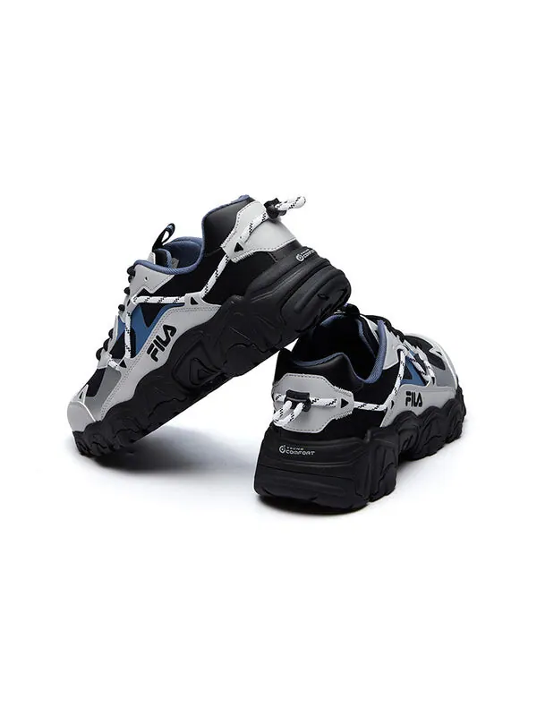 Кроссовки fluid low tops black gray blue Fila — изображение 3 из 4, черный/серый/синий