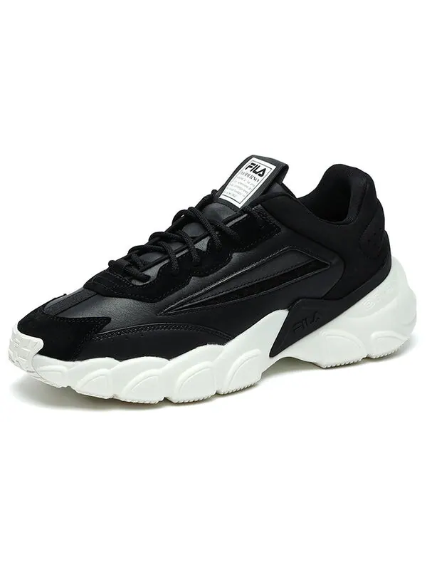 Кроссовки fashion sneakers low-top running shoes black/white Fila — изображение 2 из 4, черный/белый