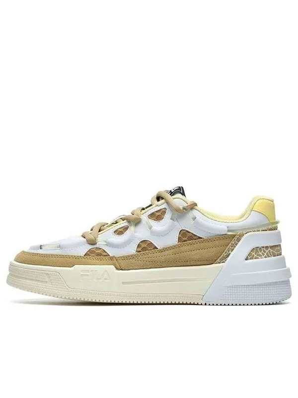 Кроссовки salto low-top white/brown Fila — изображение 1 из 4, белый/коричневый
