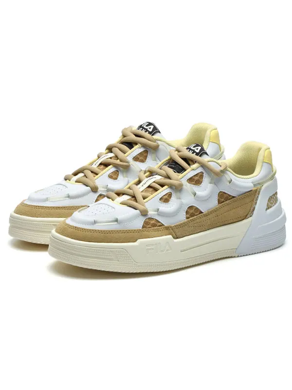 Кроссовки salto low-top white/brown Fila — изображение 2 из 4, белый/коричневый