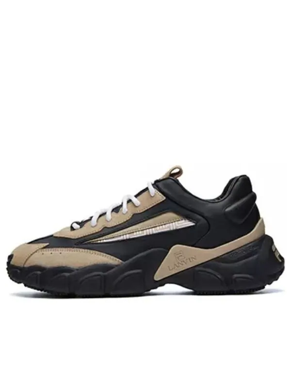Кроссовки lanvin x low-top running shoes black/yellow Fila — изображение 1 из 4, черный/желтый