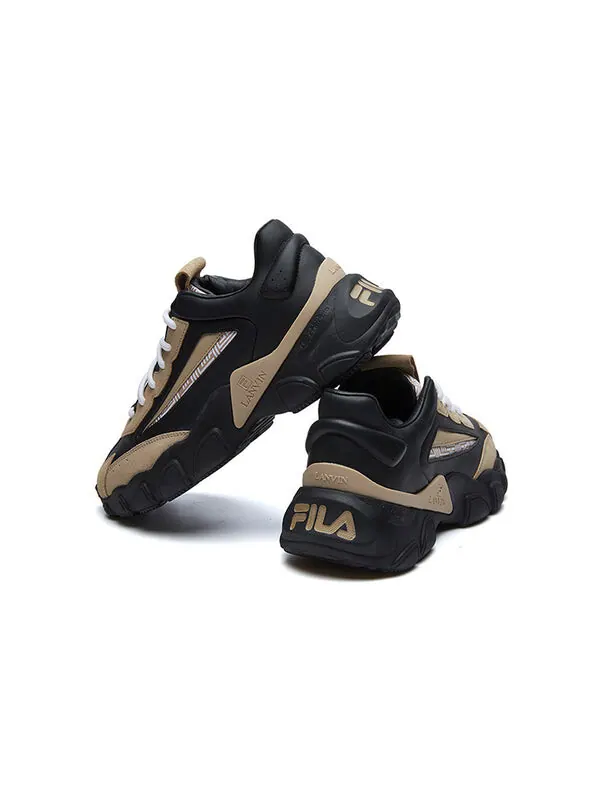 Кроссовки lanvin x low-top running shoes black/yellow Fila — изображение 4 из 4, черный/желтый