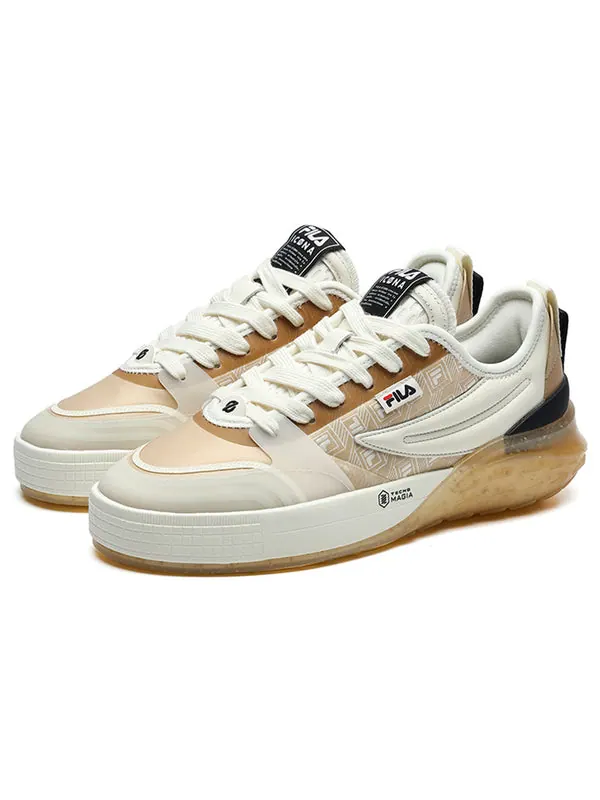 Кроссовки mixa retro casual skateboarding shoes cream yellow Fila — изображение 2 из 4, кремово-желтый