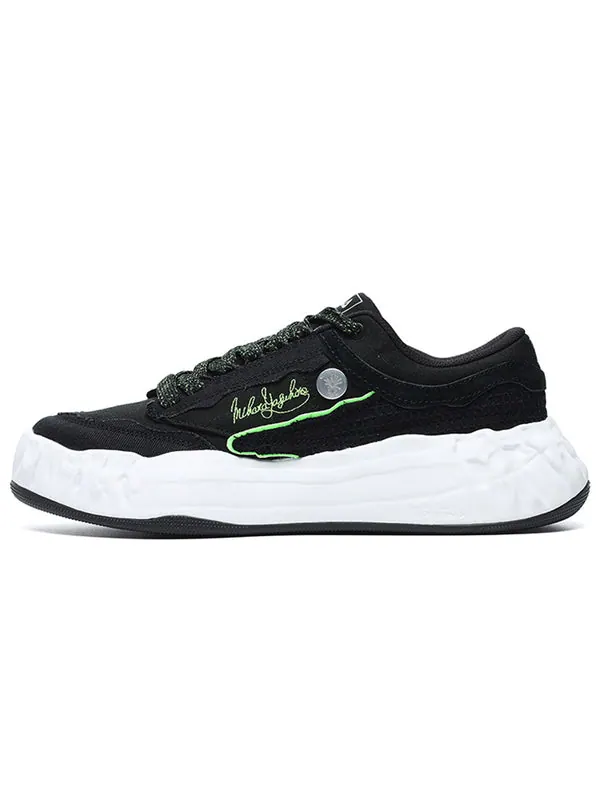 Кроссовки fm-15 x mihara canvas shoes 'black white' Fila — изображение 2 из 4, черный/белый/зеленый