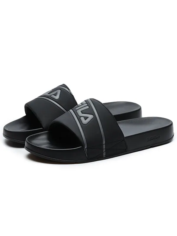 Тапочки drifter casual slides 'black' Fila — изображение 2 из 4, черный