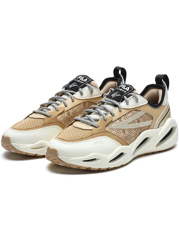 Кроссовки sportswear sneakers 'tan white' Fila — изображение 3 из 4, бежевый/белый/черный