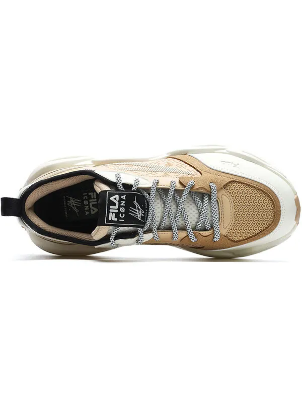 Кроссовки sportswear sneakers 'tan white' Fila — изображение 4 из 4, бежевый/белый/черный