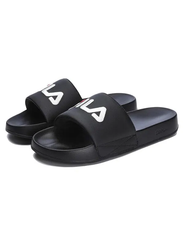 Тапочки drifter slides 'black' Fila — изображение 4 из 4, черный/белый/красный