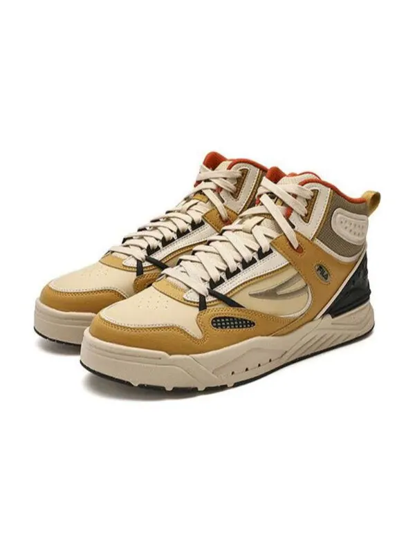 Кроссовки slam mid skate shoes 'tan' Fila — изображение 3 из 4, бежевый/черный/красный