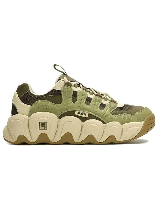 Кроссовки croissant chunky sneakers 'green beige' Fila — изображение 2 из 3, зеленый/бежевый