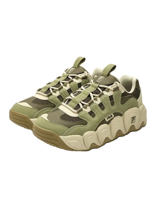 Кроссовки croissant chunky sneakers 'green beige' Fila — изображение 3 из 3, зеленый/бежевый
