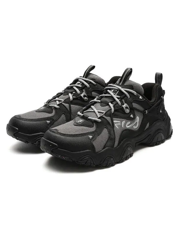 Кроссовки fluid 4 sneakers 'black grey' Fila — изображение 2 из 4, черный/серый