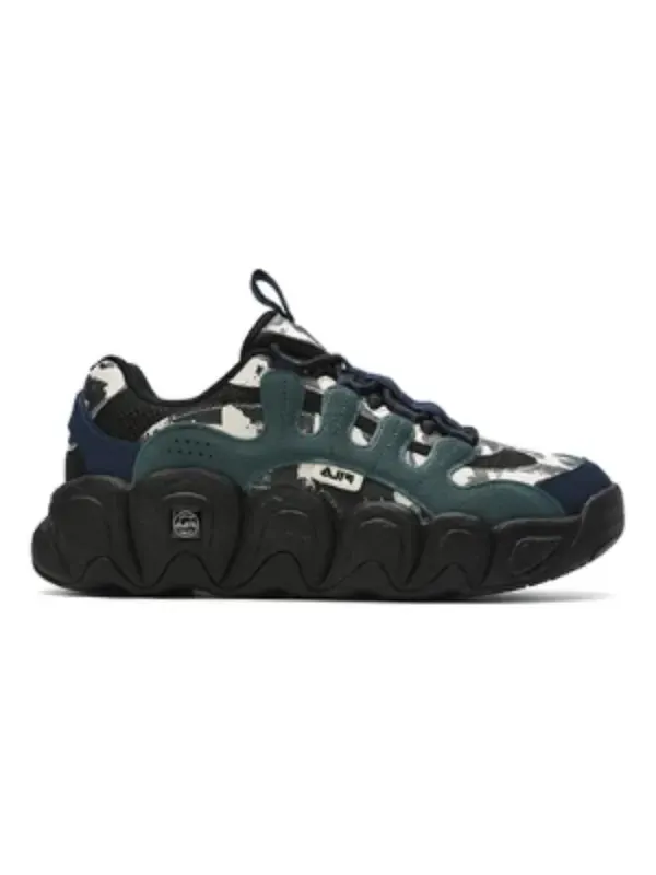 Кроссовки x croissant etudes chunky 'green black' Fila — изображение 2 из 4, зеленый/черный/белый