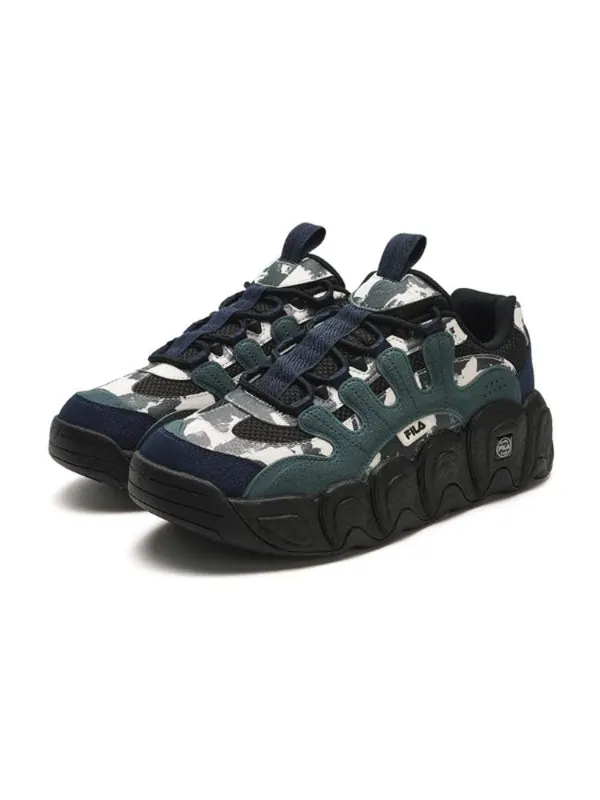 Кроссовки x croissant etudes chunky 'green black' Fila — изображение 3 из 4, зеленый/черный/белый