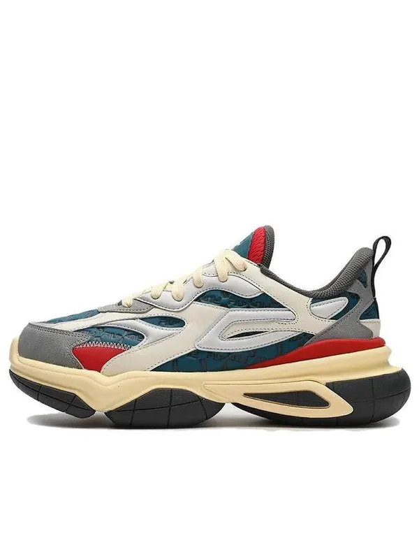 Кроссовки nucleo icona chunky sneakers 'white grey teal' Fila — изображение 1 из 4, белый/серый/красный