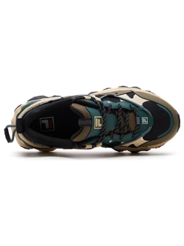 Кроссовки fluid v 'black green comfort' Fila — изображение 3 из 4, черный/зеленый/кремовый