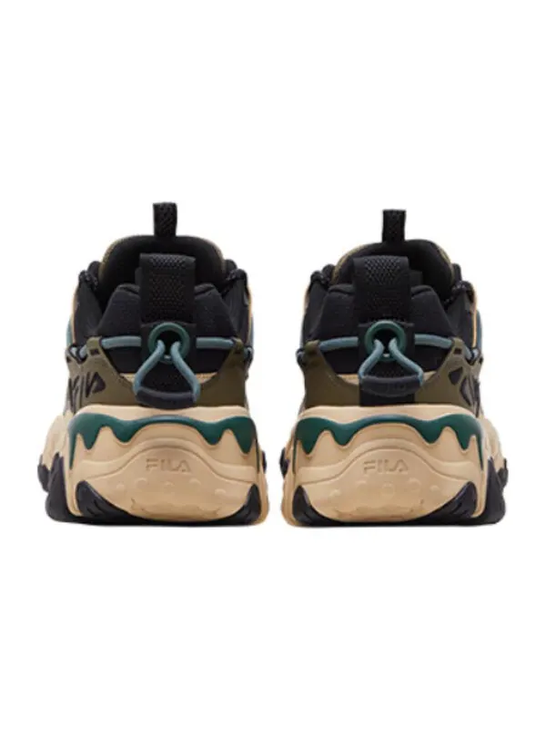 Кроссовки fluid v 'black green comfort' Fila — изображение 4 из 4, черный/зеленый/кремовый