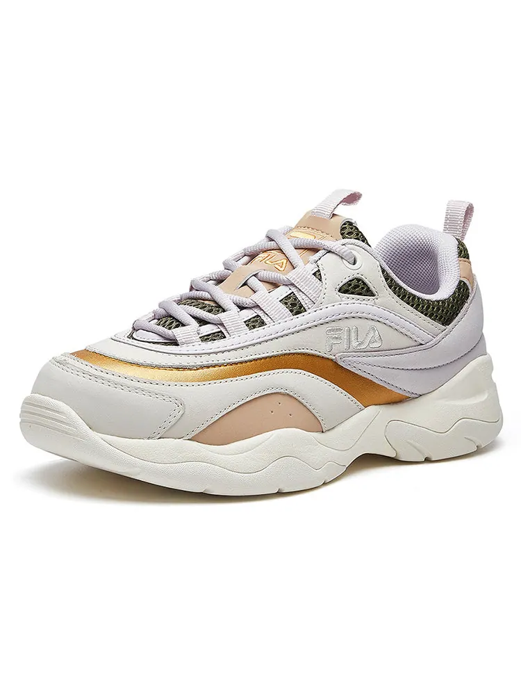 Спортивные кроссовки (WMNS) FILA Ray 'Cream White' — изображение 2 из 5, бежевый