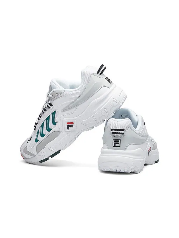 Кроссовки running shoes grey/white/green Fila — изображение 3 из 4, серый белый зеленый