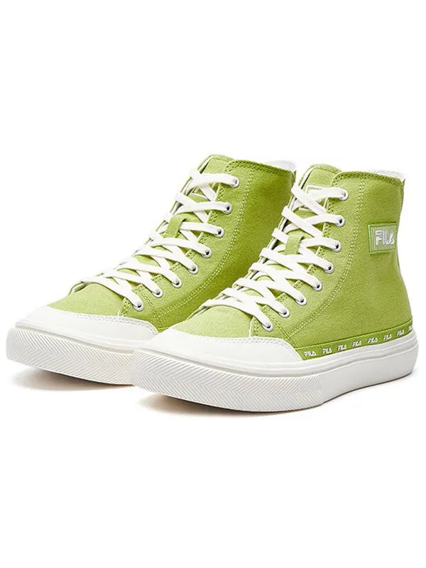 Кроссовки strada mid-top canvas shoes green/white Fila — изображение 2 из 4, зеленый/белый