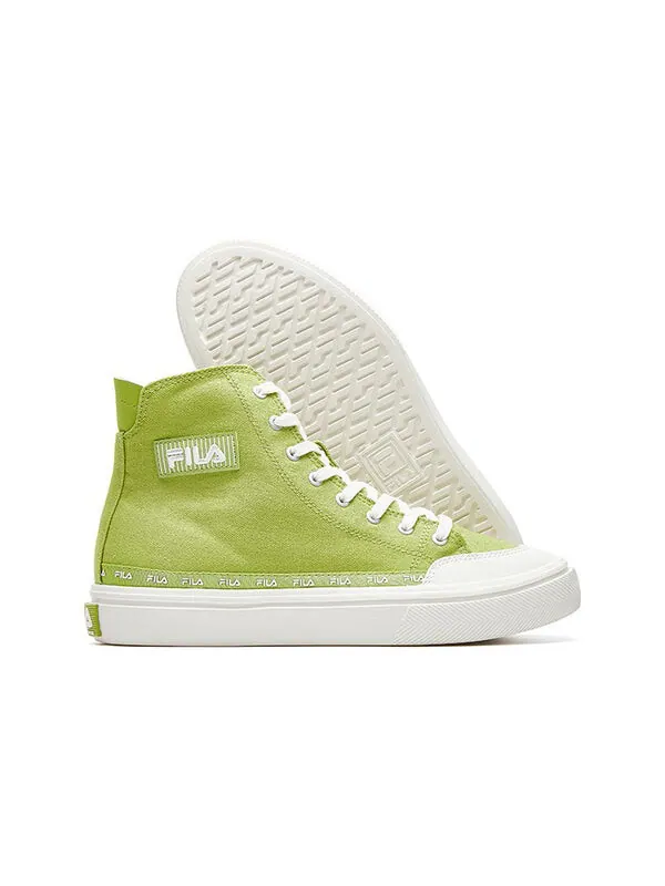 Кроссовки strada mid-top canvas shoes green/white Fila — изображение 4 из 4, зеленый/белый