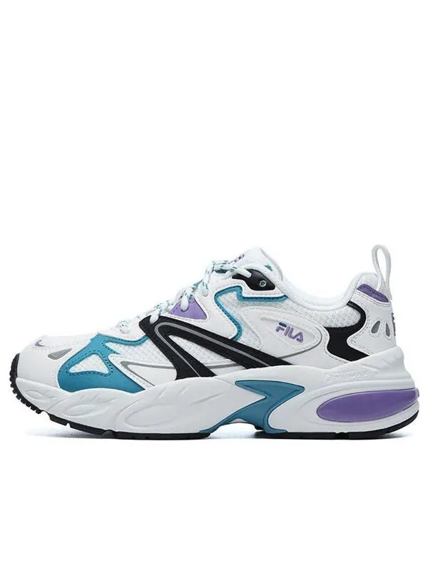 Кроссовки hertitage low-top white/purple Fila — изображение 1 из 1, белый/фиолетовый