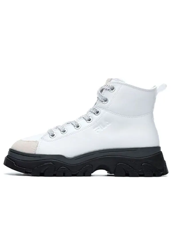 Кроссовки casual high top outdoor white black Fila — изображение 1 из 4, белый/черный