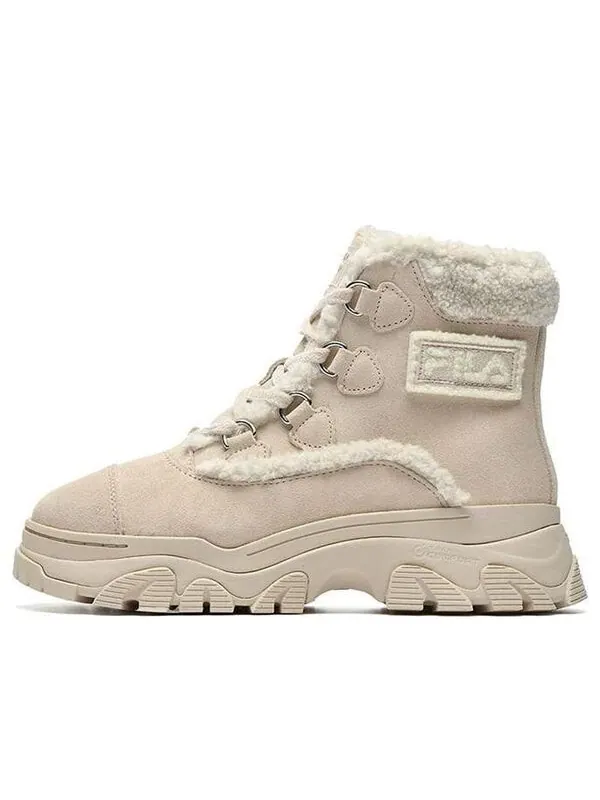 Кроссовки warm snow boots 'pink white' Fila — изображение 1 из 4, белый/розовый