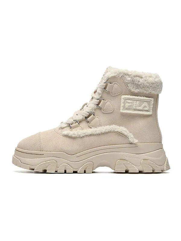 Кроссовки warm snow boots 'pink white' Fila — изображение 2 из 4, белый/розовый
