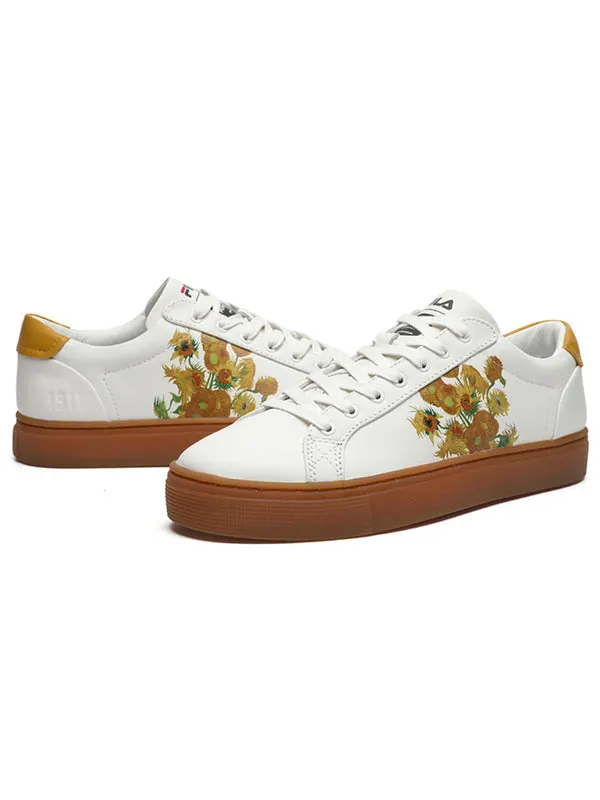 Кроссовки low-top sneakers white/coffee Fila — изображение 2 из 4, белый/темный
