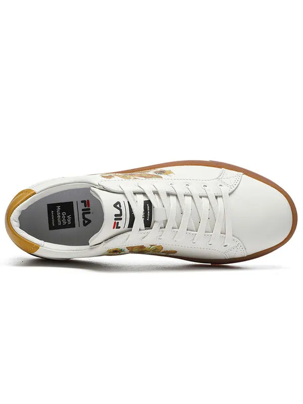 Кроссовки low-top sneakers white/coffee Fila — изображение 3 из 4, белый/темный