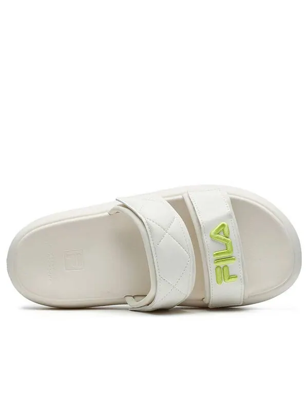 Тапочки donut 'whtie green' Fila — изображение 3 из 4, белый/зеленый