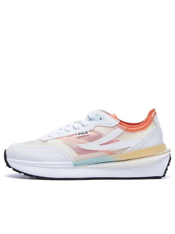 Кроссовки renno classics sneakers 'white orange' Fila — изображение 1 из 4, белый/оранжевый