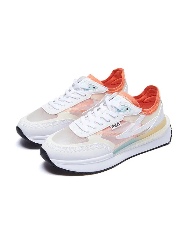 Кроссовки renno classics sneakers 'white orange' Fila — изображение 2 из 4, белый/оранжевый