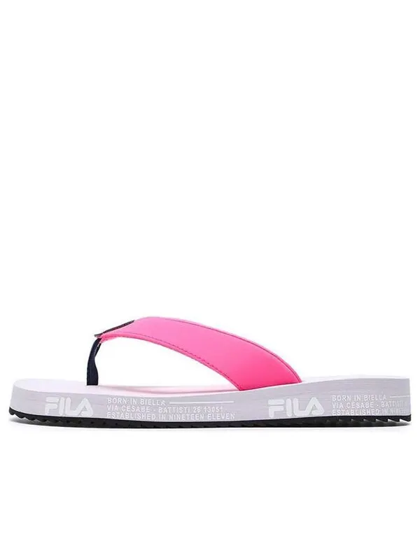 Тапочки core fashion slippers 'pink white' Fila — изображение 1 из 4, розовый/белый