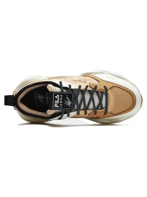 Кроссовки sportswear sneakers 'tan white' Fila — изображение 3 из 4, бежевый/белый/черный