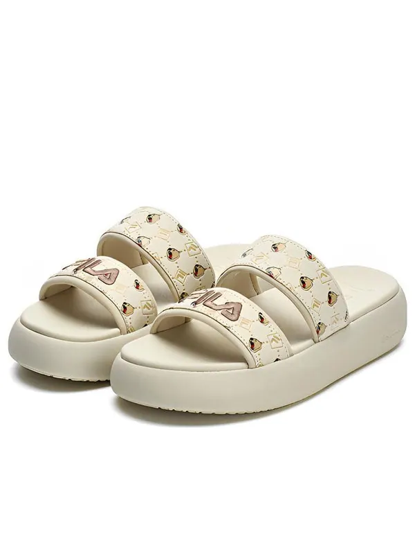 Тапочки donut 'beige' Fila — изображение 2 из 4, бежевый