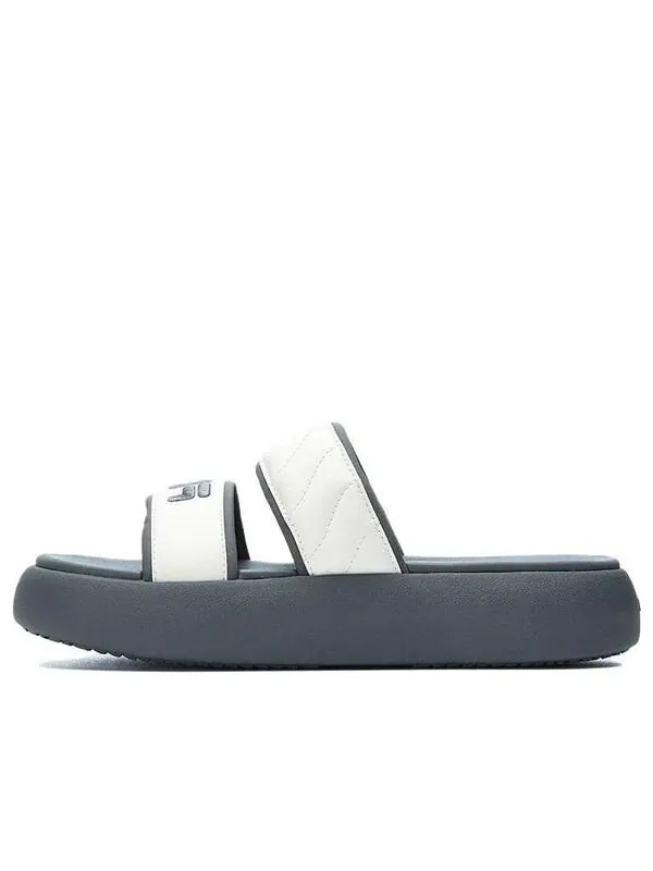 Тапочки dount 'white grey' Fila — изображение 1 из 4, серый