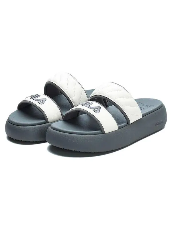 Тапочки dount 'white grey' Fila — изображение 3 из 4, серый