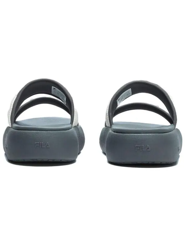 Тапочки dount 'white grey' Fila — изображение 4 из 4, серый