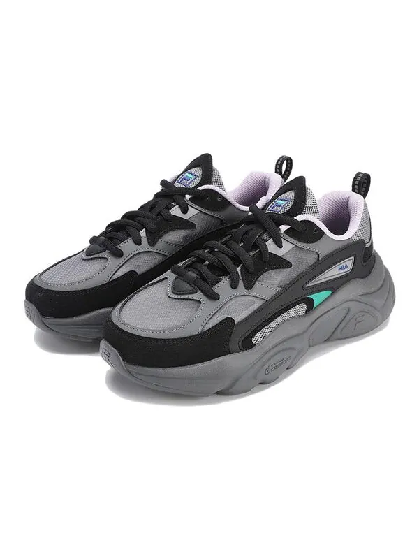 Кроссовки mars 1s breathable retro sneakers 'grey black' Fila — изображение 2 из 4, черный/серый