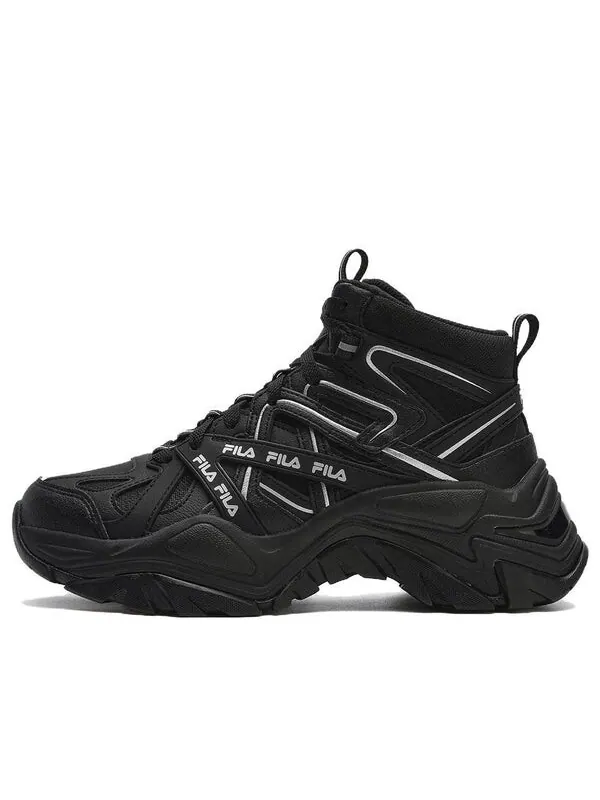 Кроссовки sofia 1s mid shoes 'black velvet' Fila — изображение 1 из 4, черный/белый