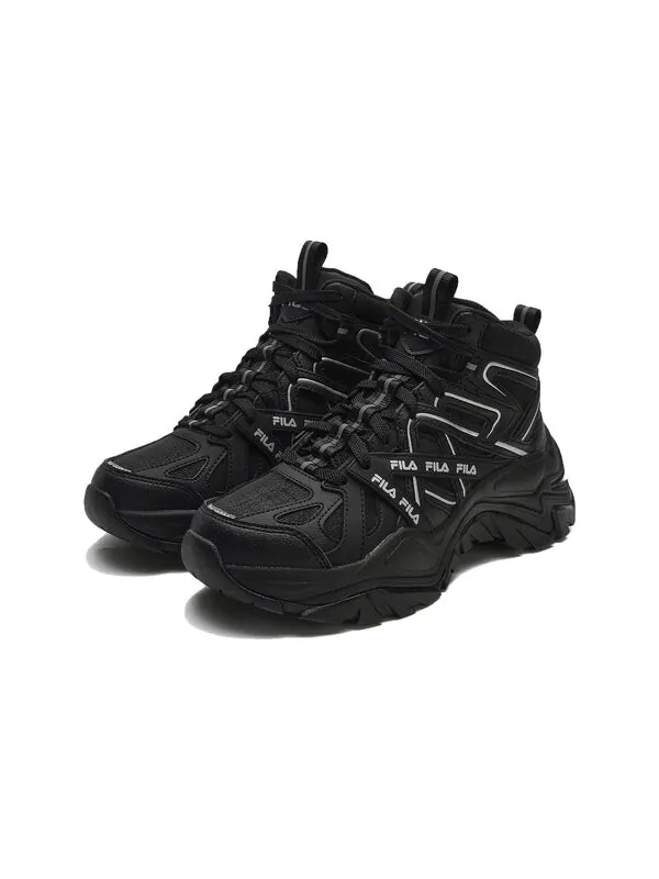 Кроссовки sofia 1s mid shoes 'black velvet' Fila — изображение 2 из 4, черный/белый