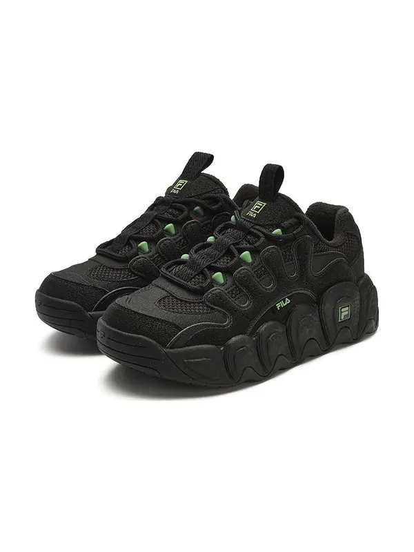 Кроссовки croissant chunky sneakers 'black' Fila — изображение 2 из 4, черный/зеленый