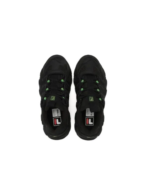 Кроссовки croissant chunky sneakers 'black' Fila — изображение 3 из 4, черный/зеленый
