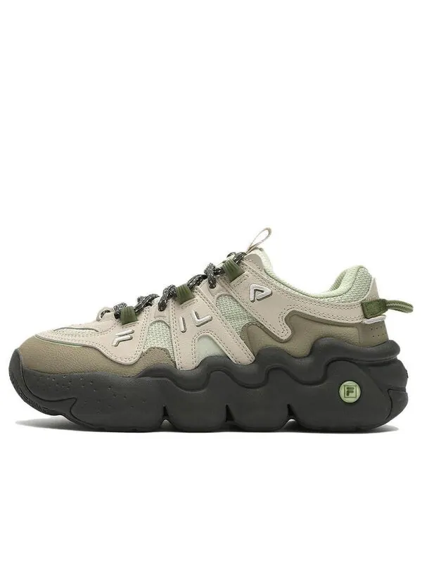 Кроссовки panini running shoes 'beige green' Fila — изображение 1 из 4, бежевый/черный/зеленый