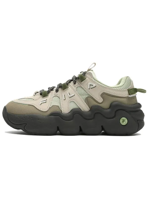 Кроссовки panini running shoes 'beige green' Fila — изображение 2 из 4, бежевый/черный/зеленый