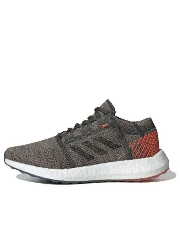Кроссовки pureboost go j Adidas — изображение 1 из 4, серый/оранжевый/белый